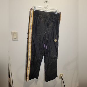Vintage Y2k NFL Vikings Mens Size L Windbreaker Nylon Pants